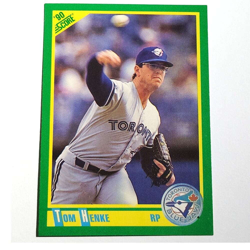 1990 Score Tom Henke #157 Toronto Blue Jays Pitcher All Star MLB EX